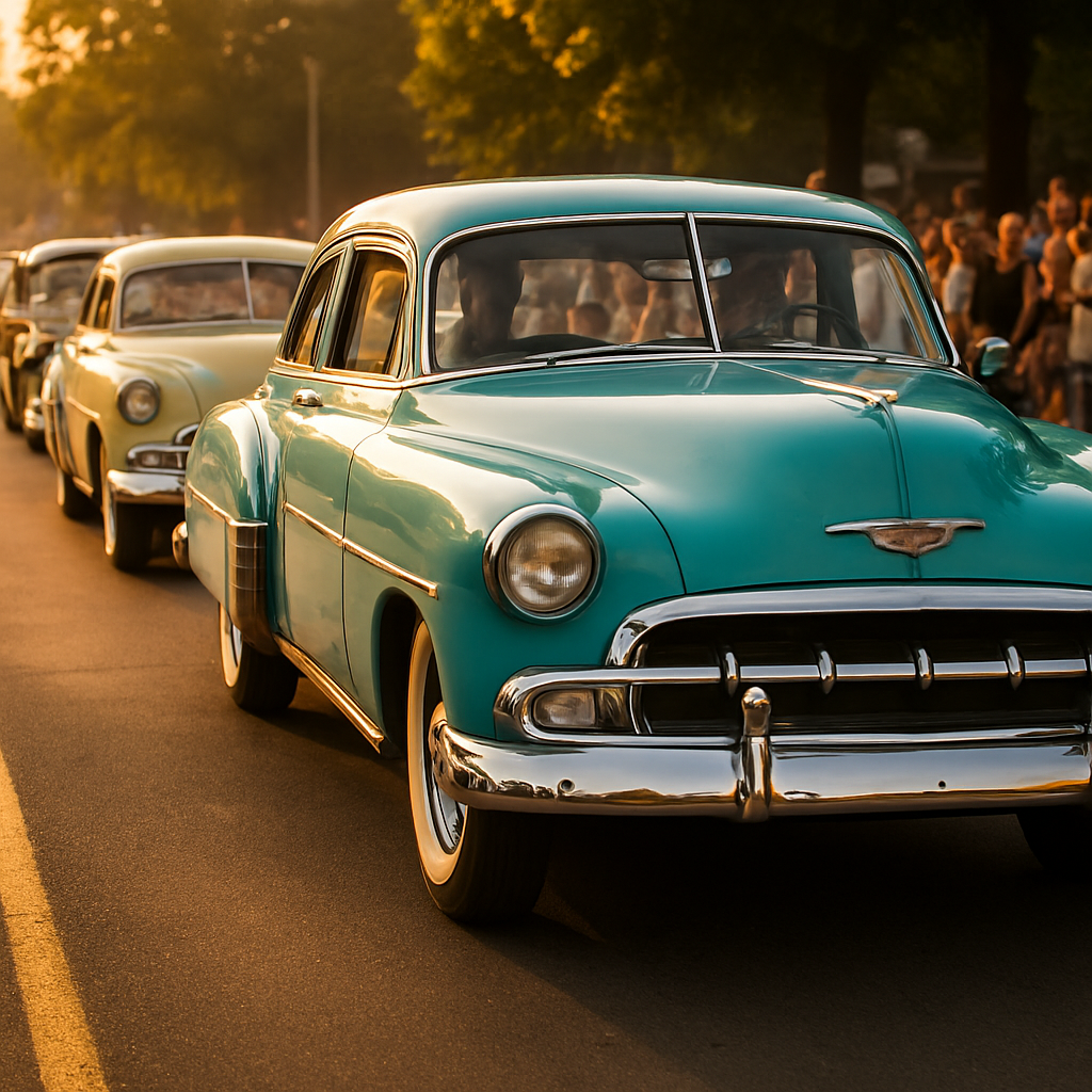 Classic cars parade