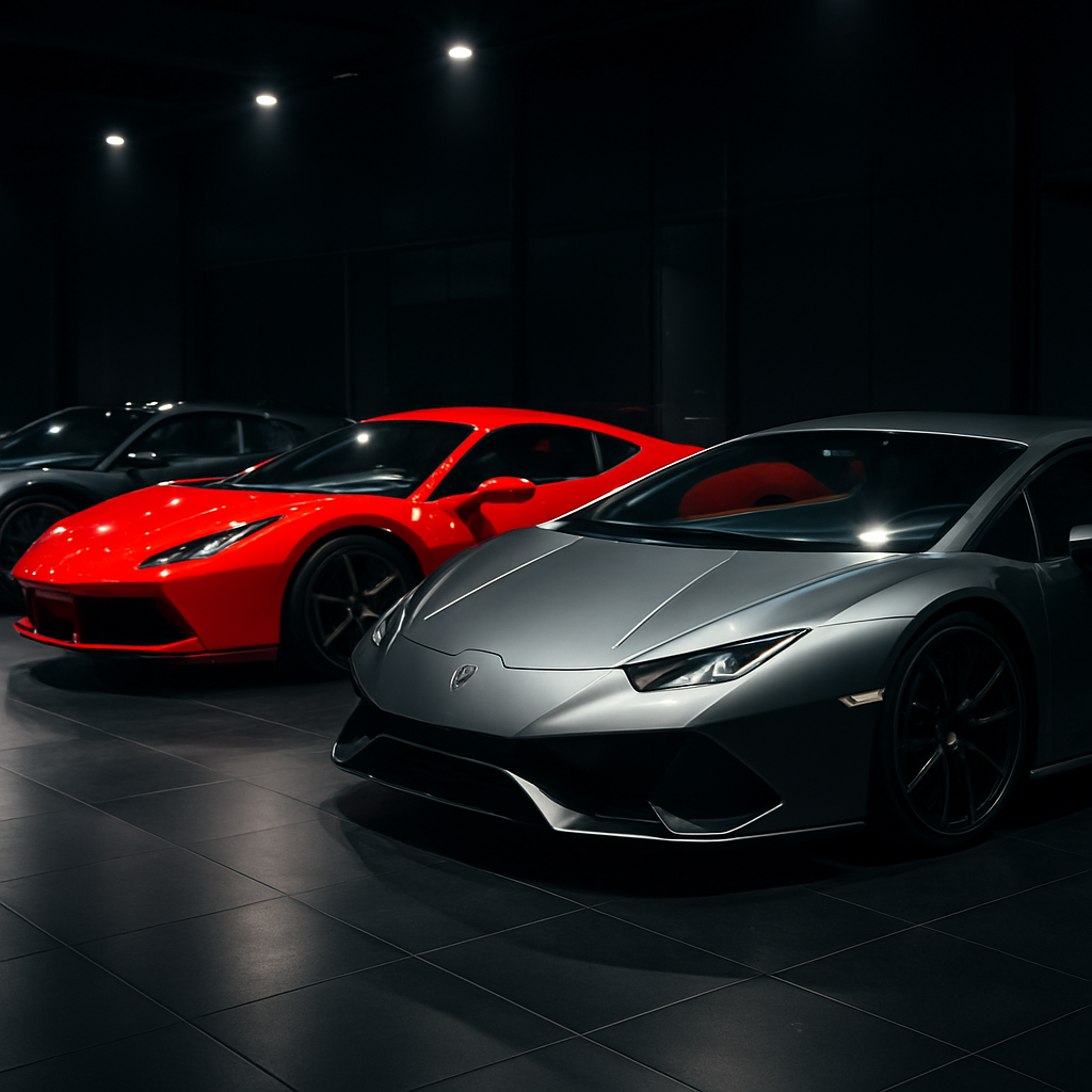 Supercar show photography