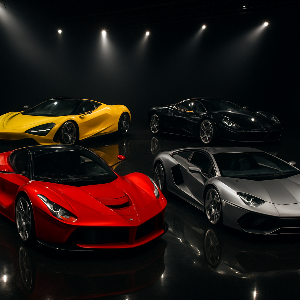 Supercar show photography